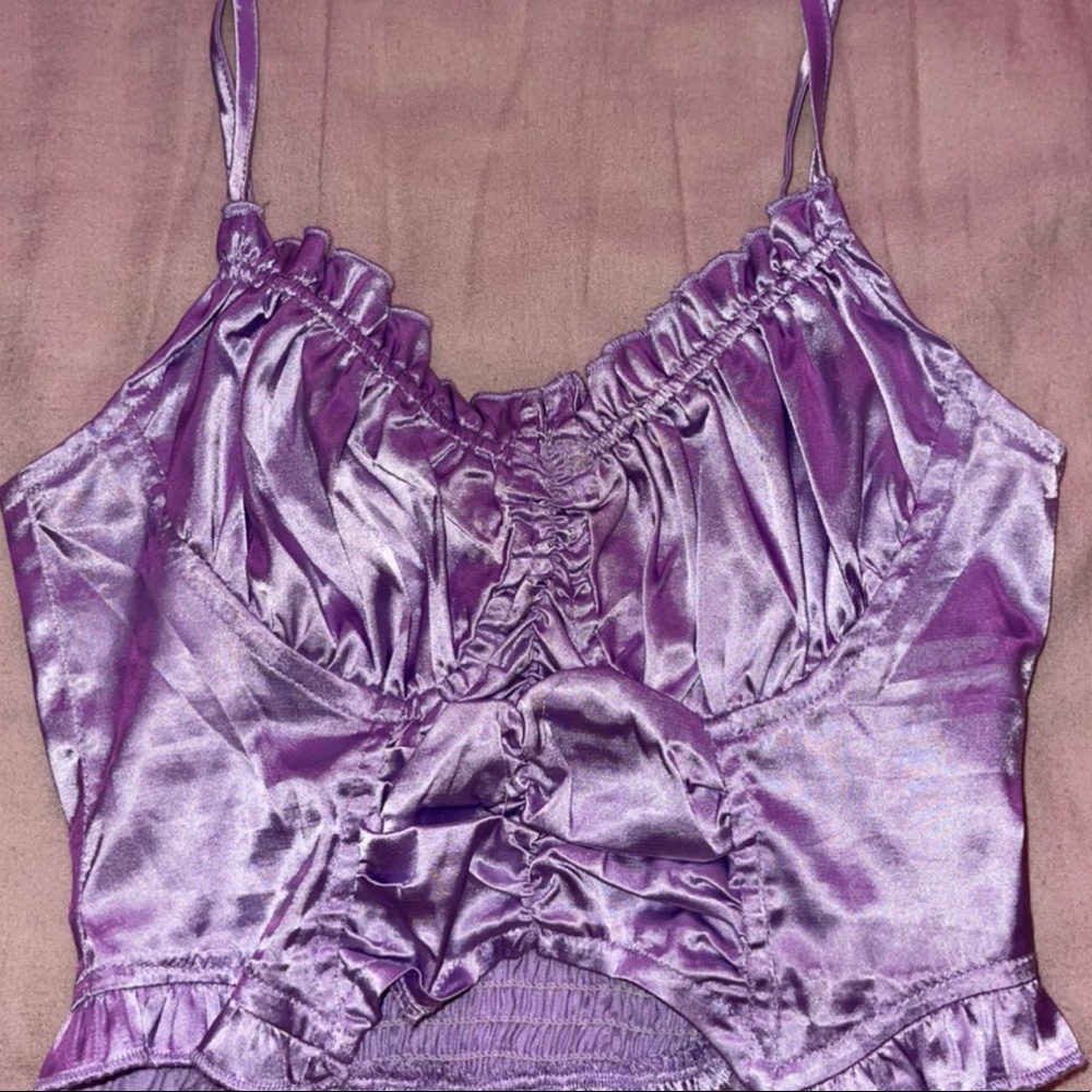 PRINCESS POLLY purple cropped top